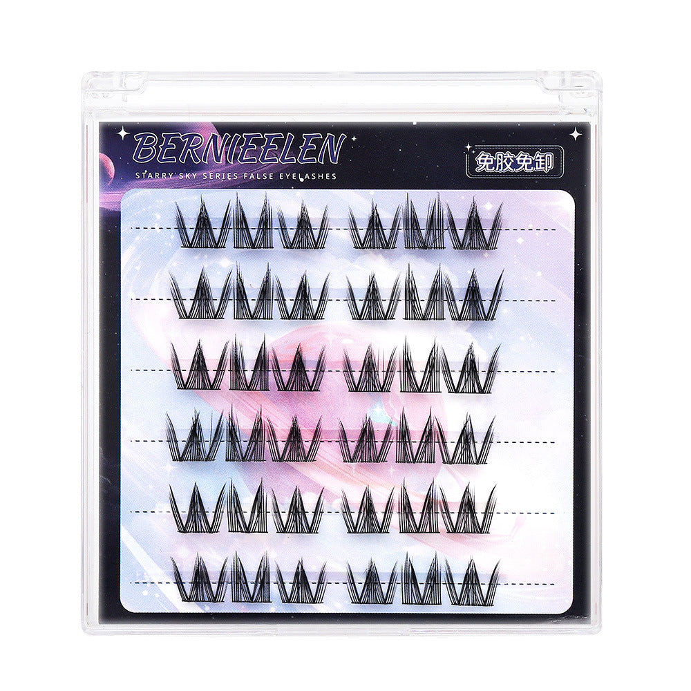 Self-adhesive and easy-to-remove large-capacity false eyelashes