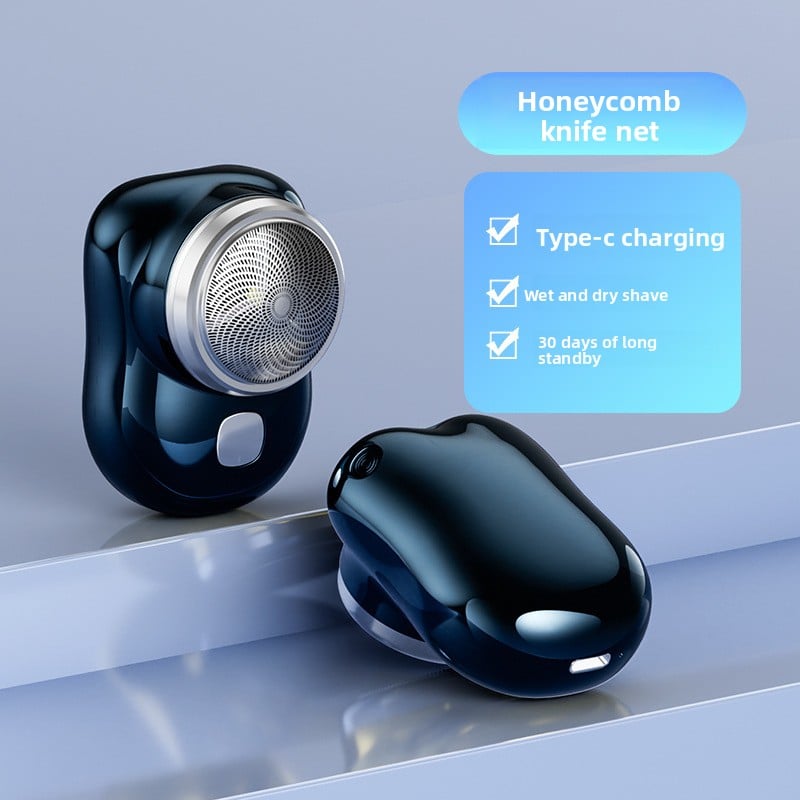 Mini Electric Shaver with Floating Cutter Head and Digital Display