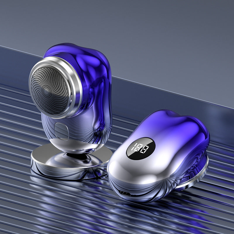 Mini Electric Shaver with Floating Cutter Head and Digital Display