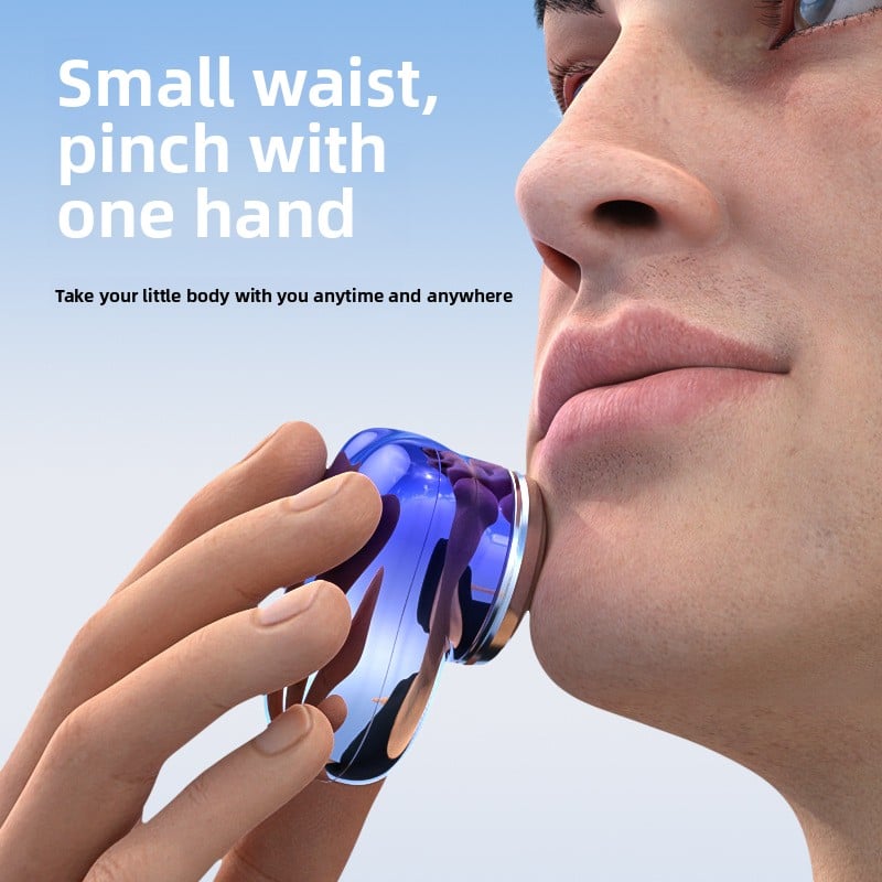 Mini Electric Shaver with Floating Cutter Head and Digital Display