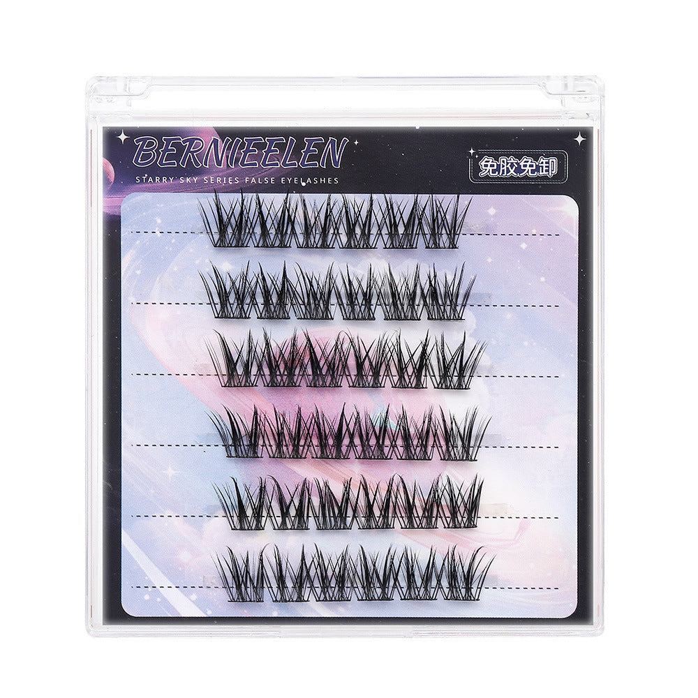 Self-adhesive and easy-to-remove large-capacity false eyelashes