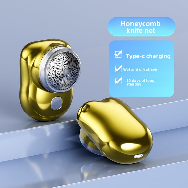 Mini Electric Shaver with Floating Cutter Head and Digital Display