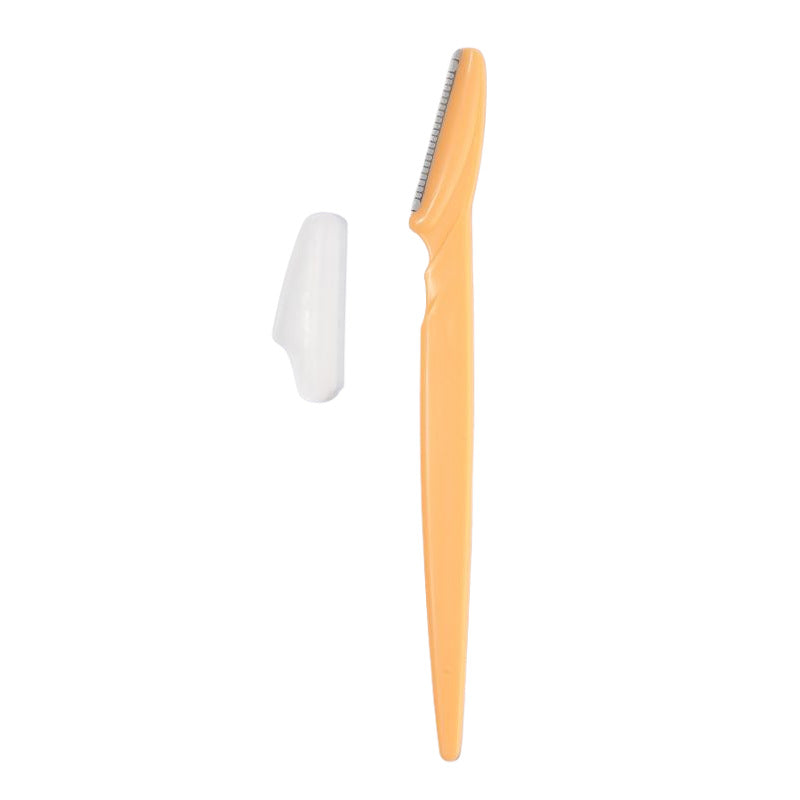 Straight-bladed sharp eyebrow trimming scissors