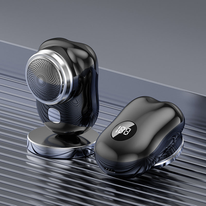 Mini Electric Shaver with Floating Cutter Head and Digital Display