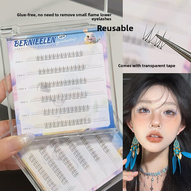 Self-adhesive and easy-to-remove large-capacity false eyelashes