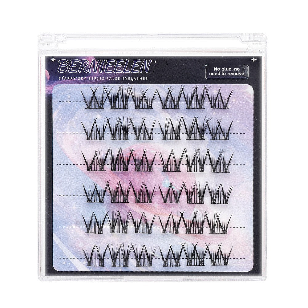Self-adhesive and easy-to-remove large-capacity false eyelashes