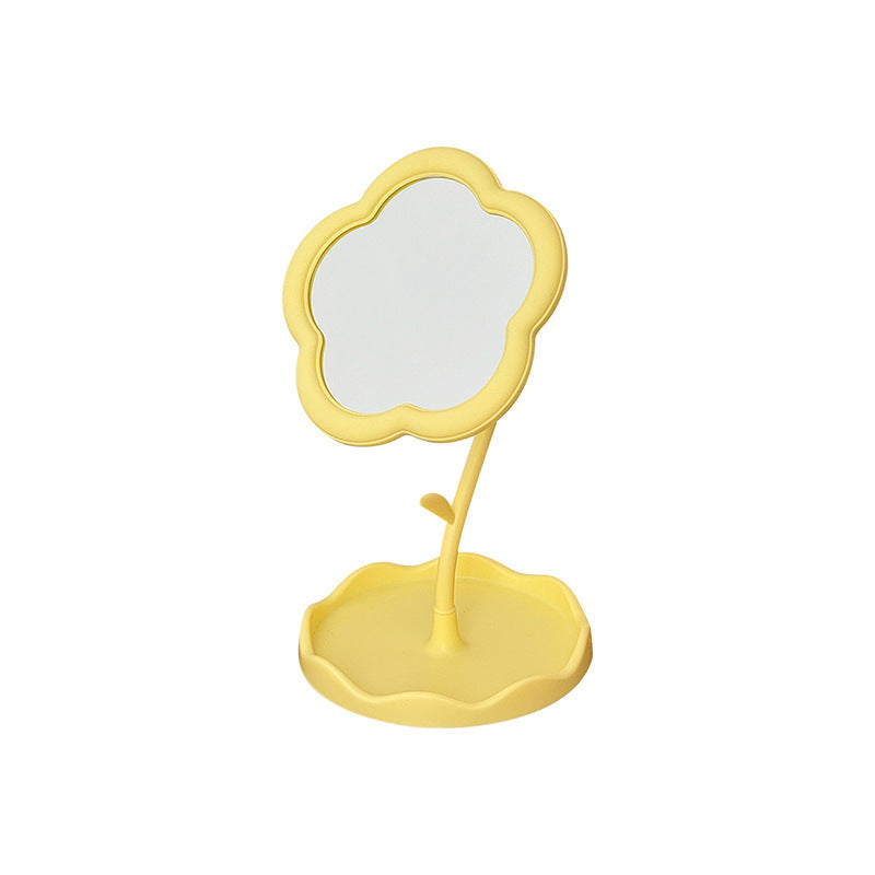 Desktop flower mirror