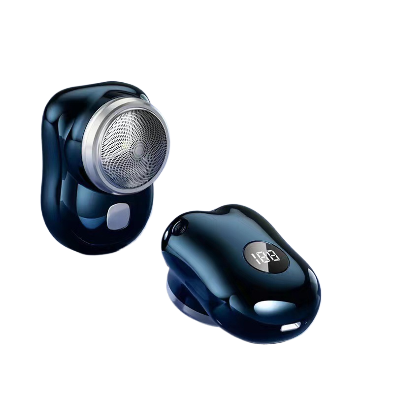 Mini Electric Shaver with Floating Cutter Head and Digital Display