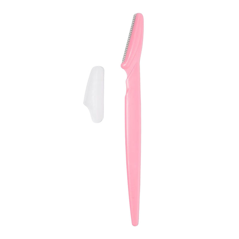 Straight-bladed sharp eyebrow trimming scissors
