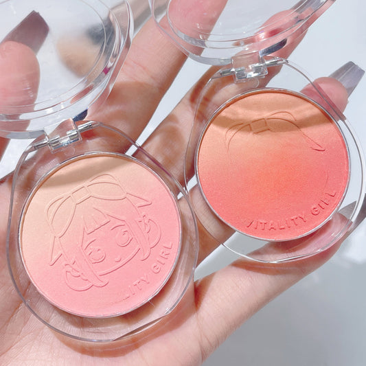 kakashow vigorous girl gradient blush matte fine flash student party daily White Peach Milk Tea Rouge