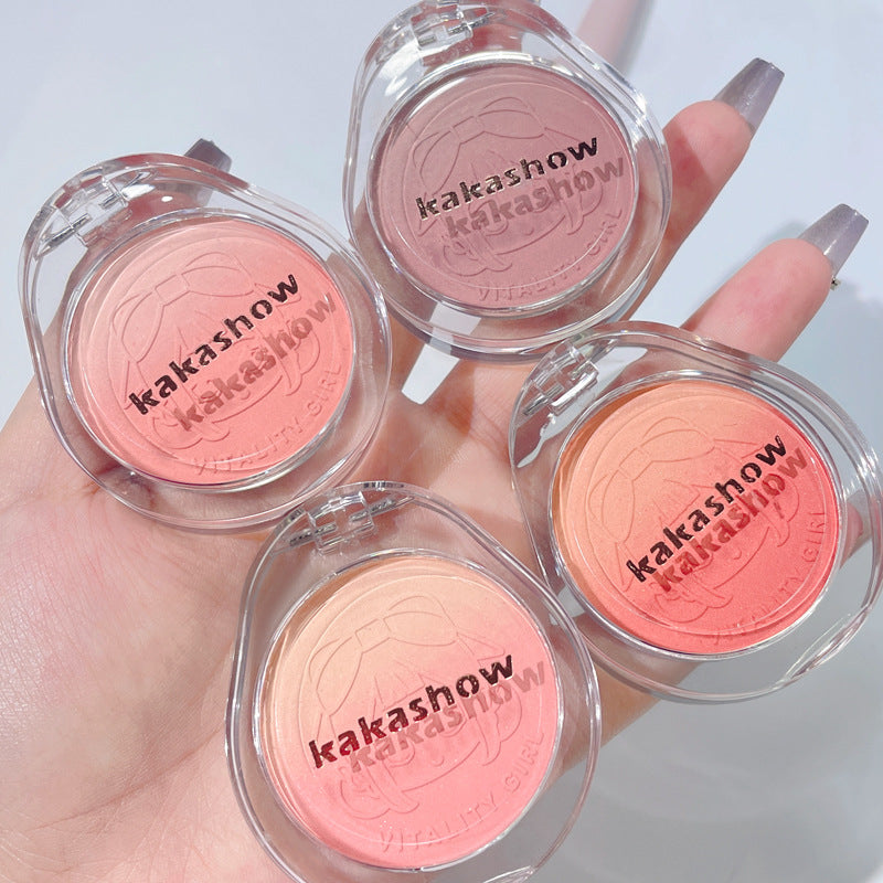 kakashow vigorous girl gradient blush matte fine flash student party daily White Peach Milk Tea Rouge