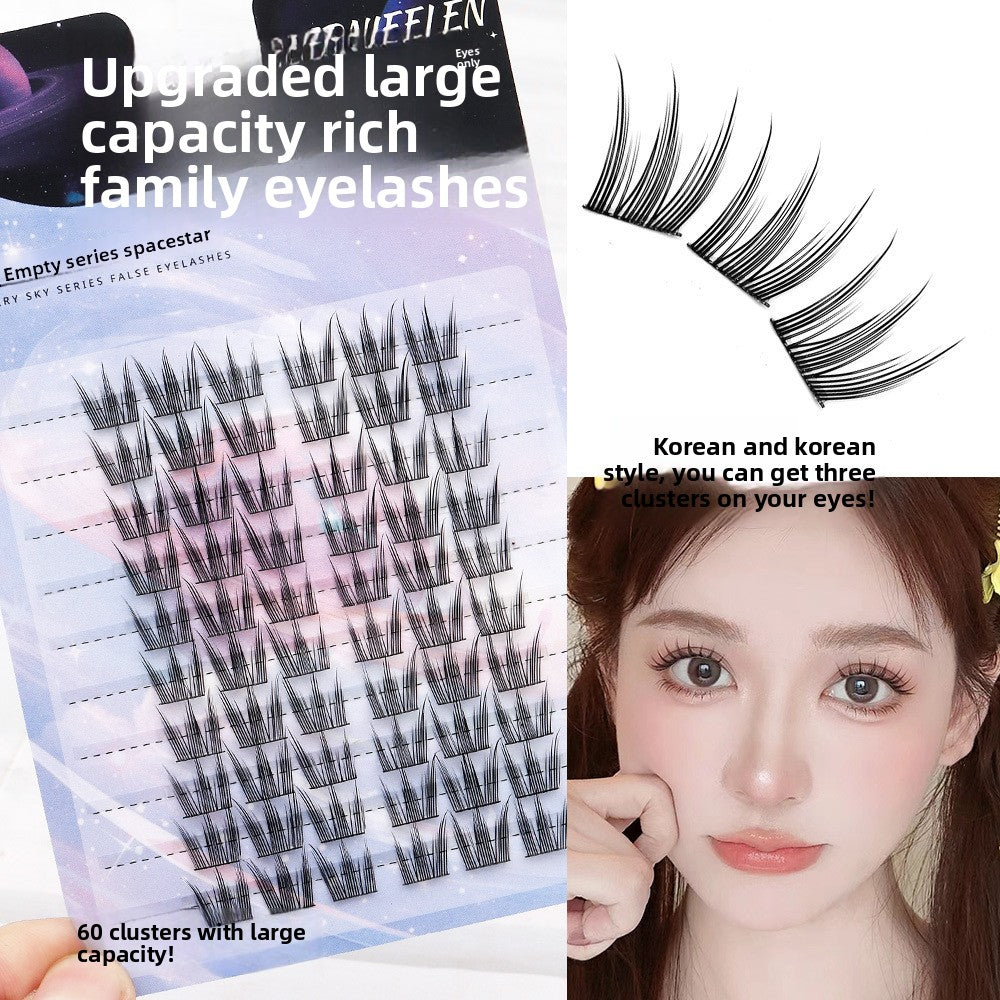Self-adhesive and easy-to-remove large-capacity false eyelashes