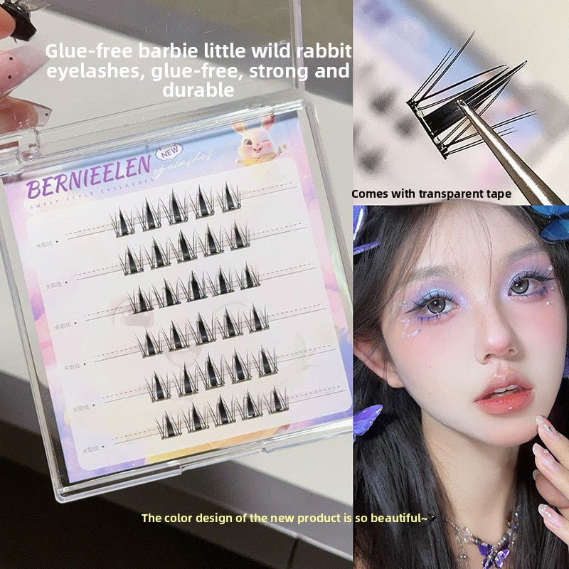 Self-adhesive and easy-to-remove large-capacity false eyelashes