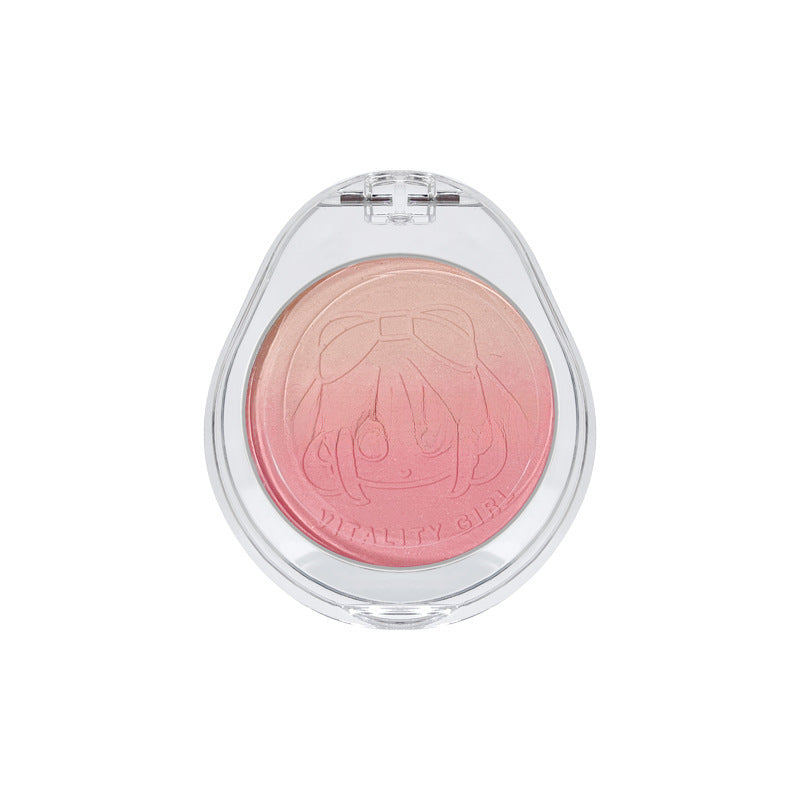 kakashow vigorous girl gradient blush matte fine flash student party daily White Peach Milk Tea Rouge