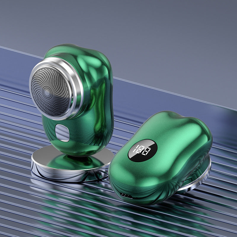 Mini Electric Shaver with Floating Cutter Head and Digital Display