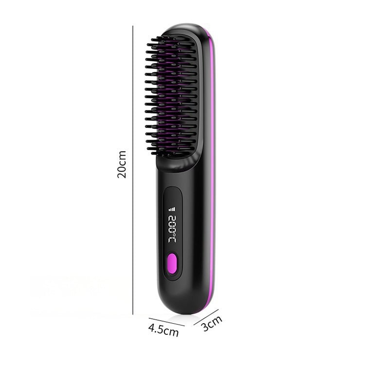 LCD display ceramic straight hair comb