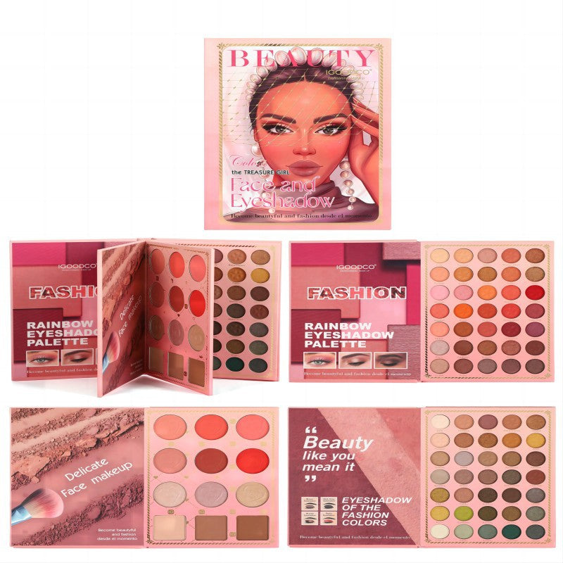 82-Color Book-Style Multifunctional Makeup Palette