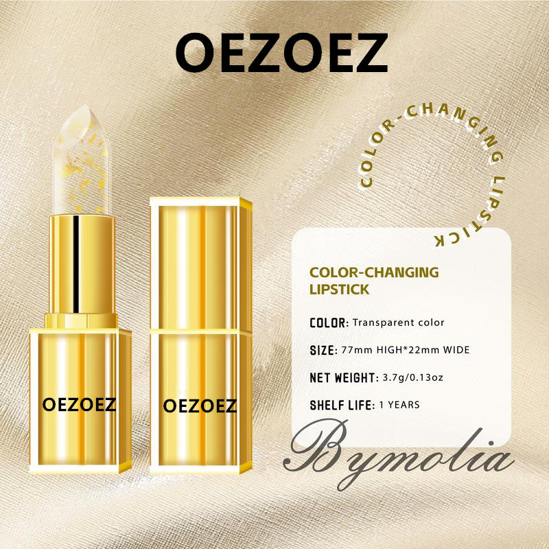 Anti-smudging gilt color-changing lipstick