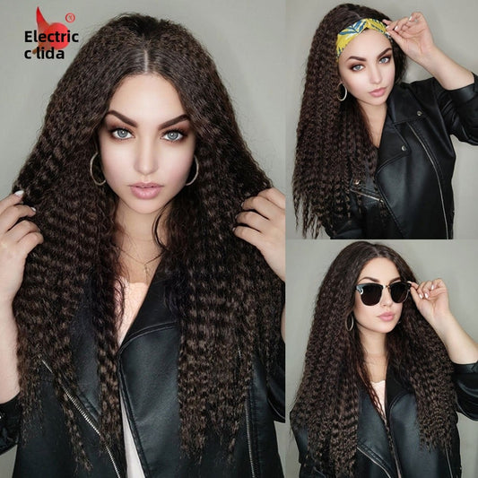 cross-border wig chemical fiber mechanism headgear